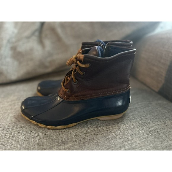 Sperry Duck Boots Womens Size 7 Leather Waterproof - Picture 4 of 6